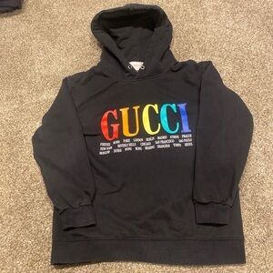 Gucci Kids Hoodie with Multicolor Logo
